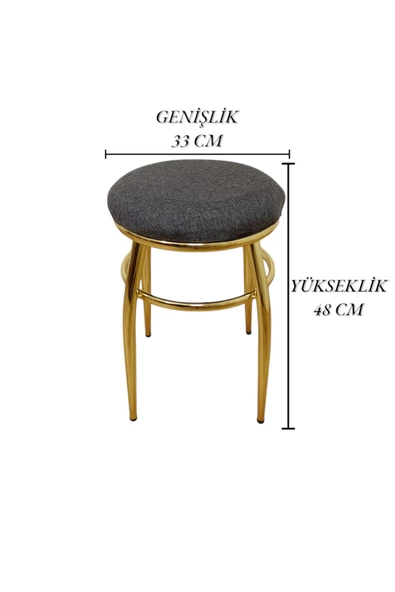 Tabure, Bar Taburesi, 6'lı Tabure, Metal Ayaklı Tabure, Iç Içe Geçebilen Tabure, Altılı Tabure - Resim 7