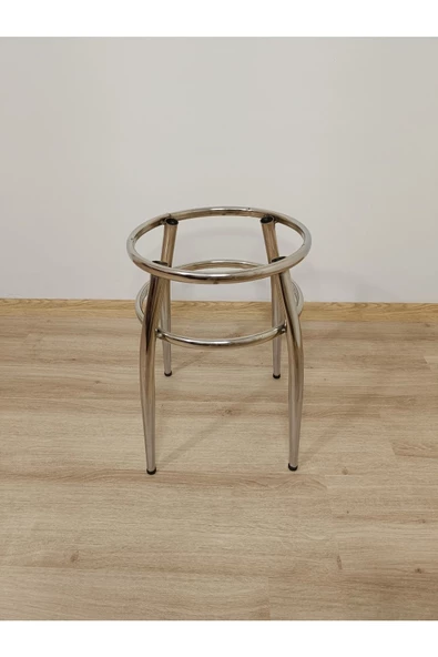 Tabure, Bar Taburesi, 2'li Tabure, Metal Ayaklı Tabure, Iç Içe Geçebilen Tabure, Ikili Tabure, Krem - 5
