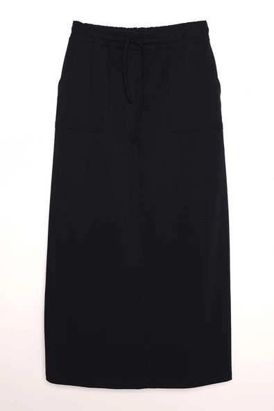 Lacivert-İki Cepli Etek - Resim 6