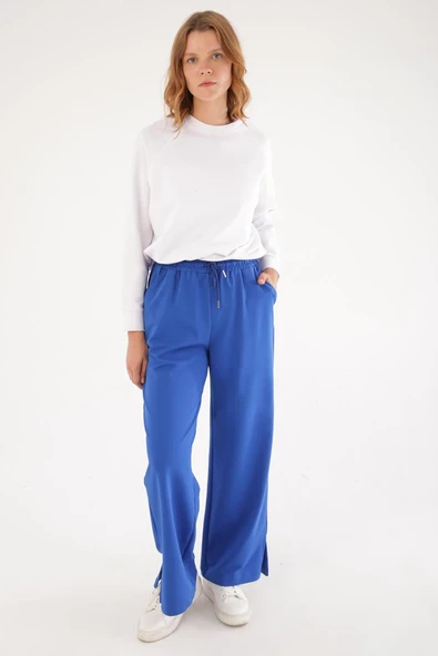 Saks01-Paçası Yırtmaçlı Eşofman Altı - Resim 2