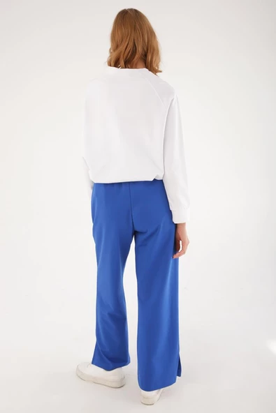 Saks01-Paçası Yırtmaçlı Eşofman Altı - Resim 4