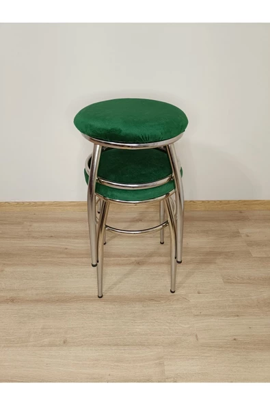 Tabure, Bar Taburesi, 6'lı Tabure, Metal Ayaklı Tabure, Iç Içe Geçebilen Tabure, Altılı Tabure - Resim 2