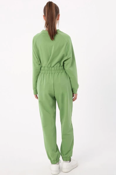 Yeşil-Jogger Eşofman Altı - 4