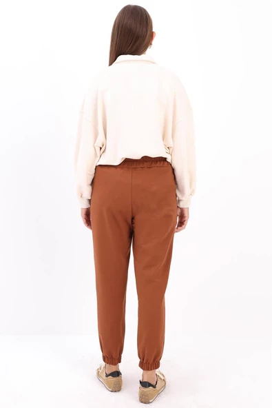 Kahve-Jogger Eşofman Altı - 4