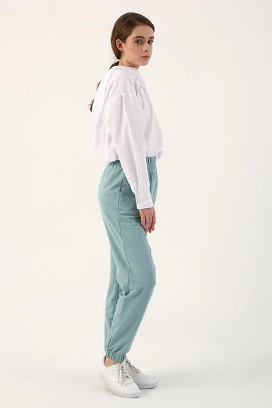 Koyu Mint-Jogger Eşofman Altı - 3