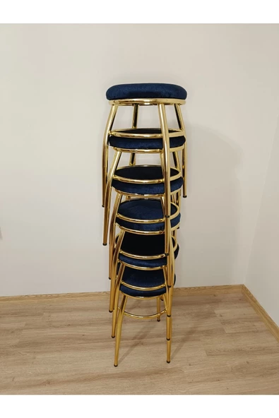 Tabure, Bar Taburesi, 2'li Tabure, Metal Ayaklı Tabure, Iç Içe Geçebilen Tabure, Ikili Tabure - Resim 4