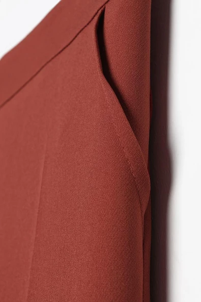 Kiremit-Likralı Cigarette Pantolon - Resim 5