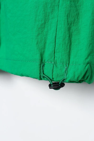 Yeşil-Kargo Cepli Paçası Büzgülü Paraşüt Pantolon - 6