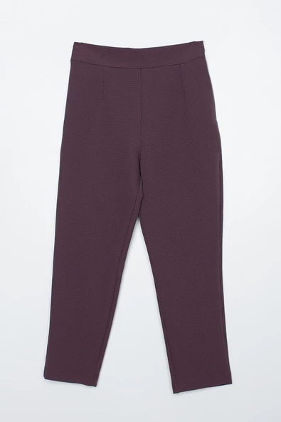 Açık Gül-Jakarlı Klasik Rahat Pantolon - Resim 5