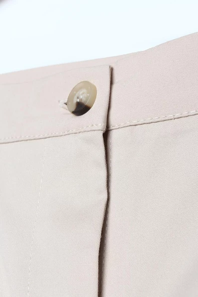 Taş-Pamuklu Ütü İzli Cepli Likralı Dar Paça Pantolon - Resim 5