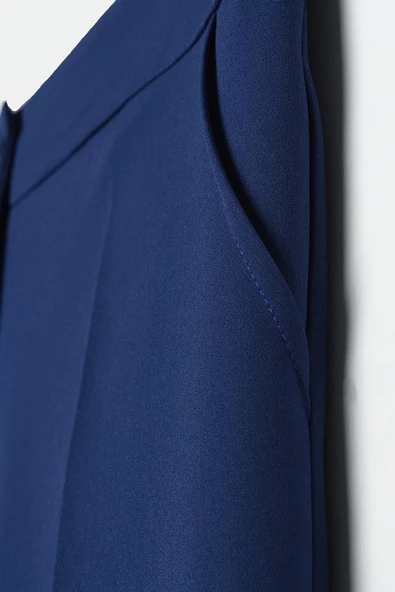 İndigo-Likralı Cigarette Pantolon - Resim 5