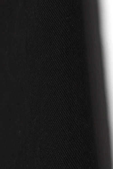 Siyah-Pamuklu Paçası Püsküllü Pantolon - Resim 5