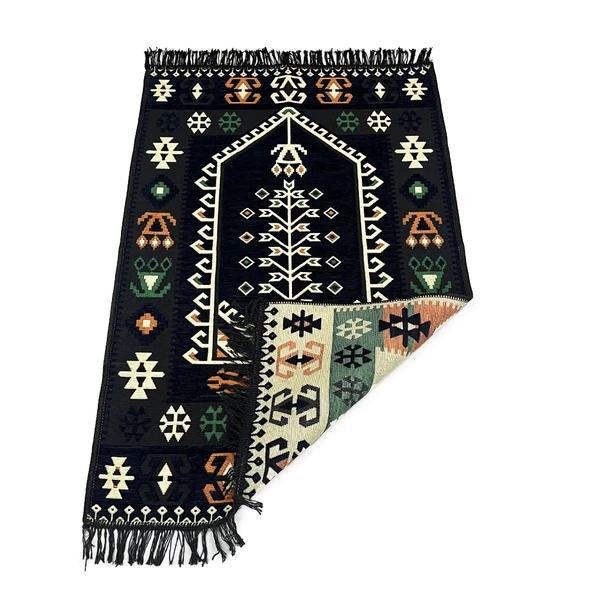 Shark Anadolu Seccade Kilim 17 Siyah - 6