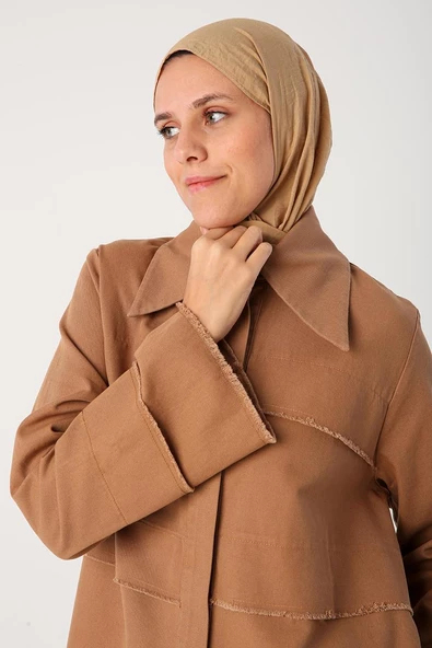 Vizon-Sivri Yaka Gizli Patlı Ferace - 5