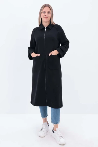 Siyah-Apoletli Reglan Hırka - 2