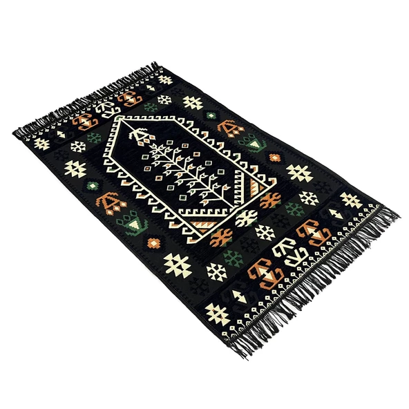 Shark Anadolu Seccade Kilim 17 Siyah - 5
