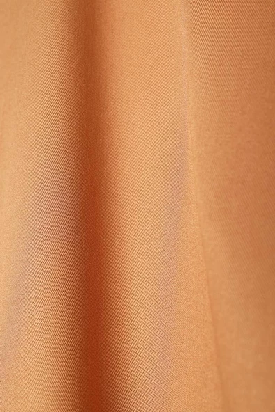 Camel-Hakim Yaka Tek Düğmeli Kısa Ceket - Resim 9