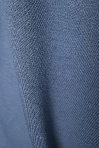 Mavi-Belden Büzgülü Cepli Ceket - 7