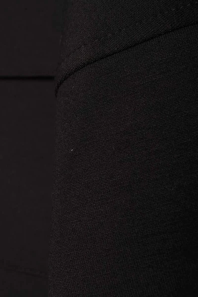 Siyah-Belden Büzgülü Cepli Ceket - Resim 9