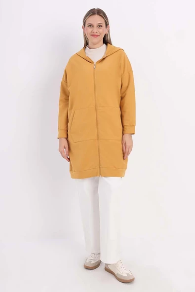-Fermuarlı Sweat Hırka - 2