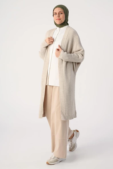 Taş-Önü Açık T-Kol Triko Hırka - 3