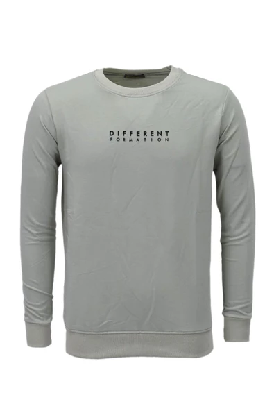 Erkek Spor Mevsimlik Sıfır Yaka Sweatshirt BGL-ST03933 - Resim 4