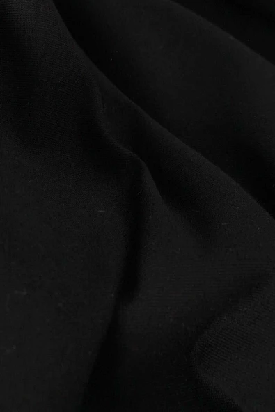 Siyah-Kanguru Cepli Likralı Süveter - Resim 8