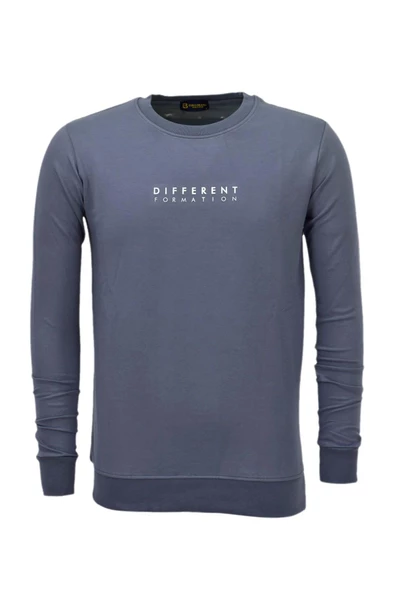 Erkek Spor Mevsimlik Sıfır Yaka Sweatshirt BGL-ST03933 - Resim 5