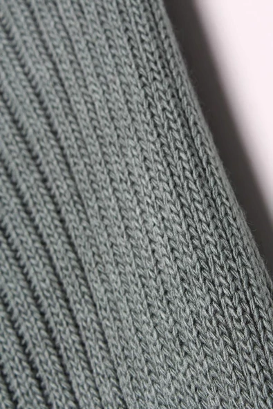 Çağla Yeşili-Fitilli Kuşaklı Uzun Triko Hırka - 8