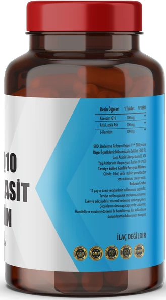 FLX Coenzyme Q-10 L-Carnitine Alpha Lipoic Acid 60 Tablet - 2