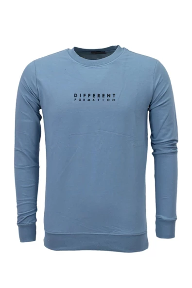 Erkek Spor Mevsimlik Sıfır Yaka Sweatshirt BGL-ST03933 - Resim 2