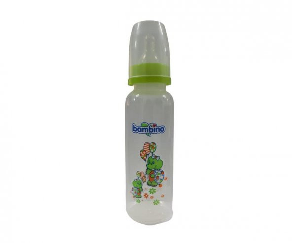 Bambino Bambiş Cam Biberon- Yeşil 225Ml