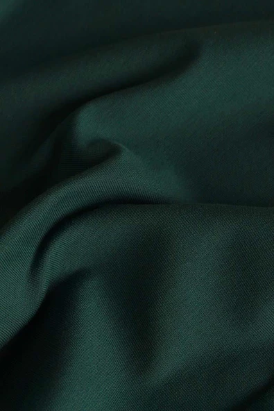 Zümrüt-Büyük Beden Kapüşonlu Basic Örme Elbise - Resim 7