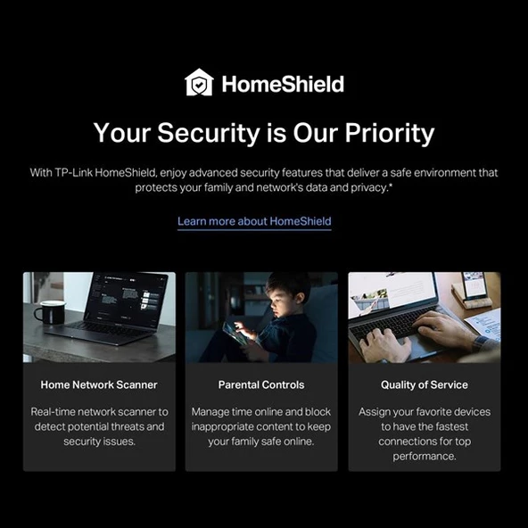 TP-LINK BE230 WIFI-7 BE3600 DUAL BAND EV OFİS TİPİ ROUTER - Resim 8