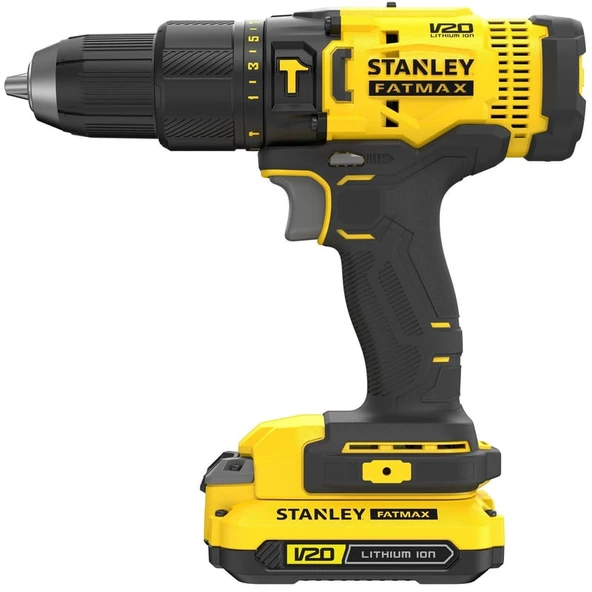 Stanley 18 V Çift Akülü 1.5 Ah Darbeli Matkap - SCD711C2K - 2