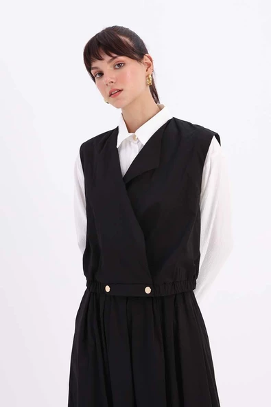 Siyah-Yelekli Etekli Takım - Resim 4