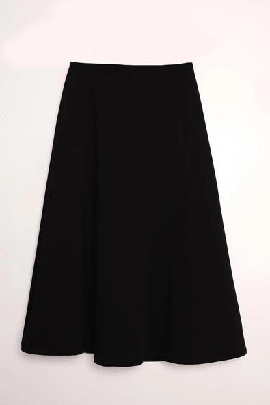 Siyah-METAL DÜĞMELİ ŞARDONLU ETEKLİ TAKIM - Resim 6