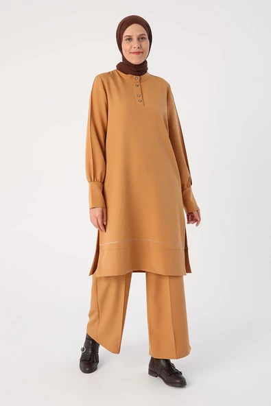 Toprak01-Sim Dikişli Yarım Patlı Günlük Takım - Resim 2