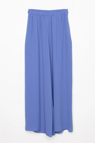 Parlement-Asimetrik Kesim Tunikli Bol Paça Pantolonlu Takım - Resim 6