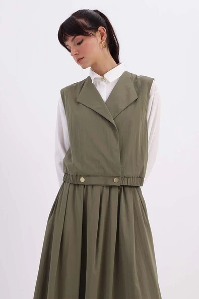 Haki-Yelekli Etekli Takım - Resim 4