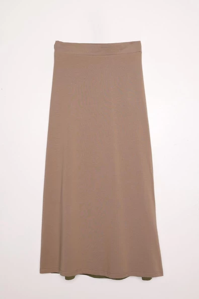 Vizon-Haki-Pamuklu Garnili Etekli Takım - Resim 7