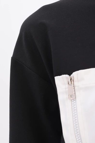 Siyah-Yanları Şeritli Eşofman Takımı - Resim 5