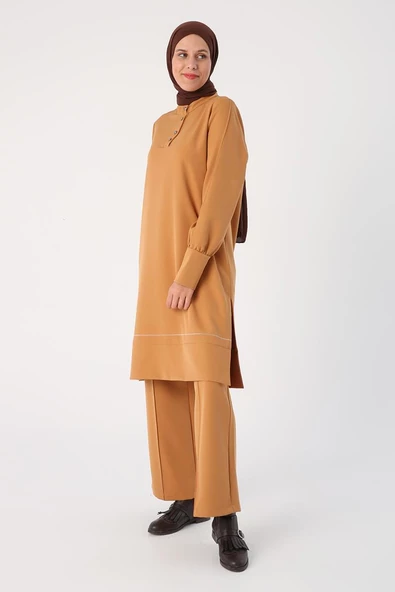 Toprak01-Sim Dikişli Yarım Patlı Günlük Takım - Resim 3