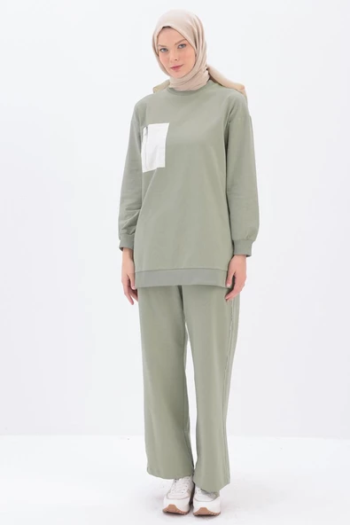 Defne-Yanları Şeritli Eşofman Takımı - Resim 2