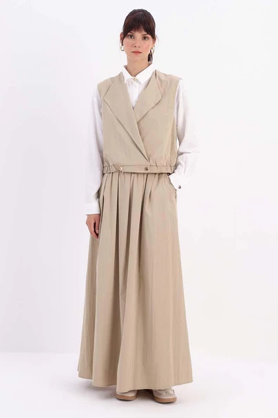 Kum-Yelekli Etekli Takım - Resim 2