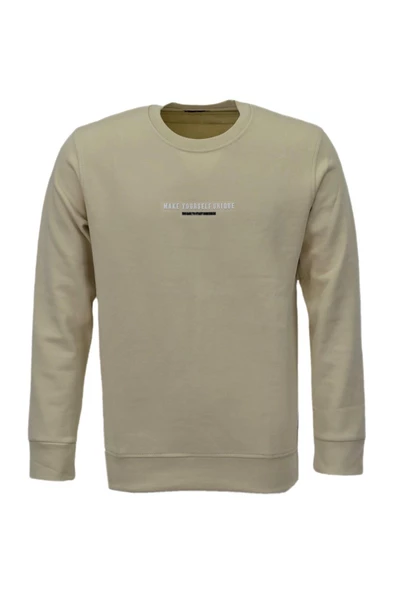 Erkek Spor Mevsimlik Sıfır Yaka Sweatshirt BGL-ST03934 - 1