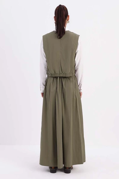 Haki-Yelekli Etekli Takım - Resim 3