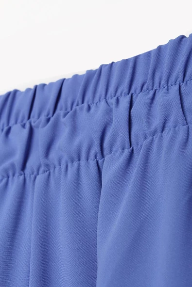 Parlement-Asimetrik Kesim Tunikli Bol Paça Pantolonlu Takım - Resim 7