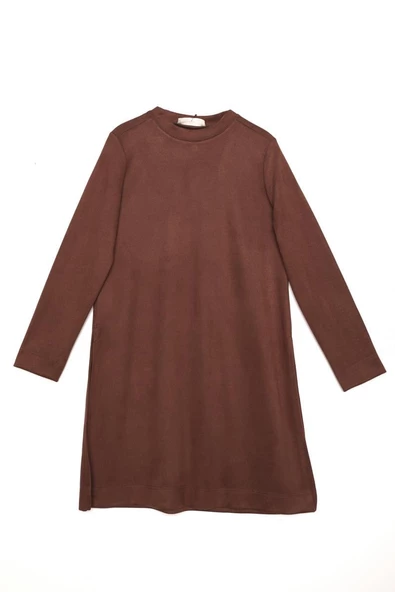 Kahve-Yırtmaçlı Pantolonlu Takım - Resim 6