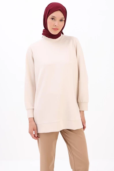 Açık Bej-Garni Piliseli Tunik ürün görseli